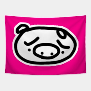 Sad Boo the kawaii pig. Tapestry