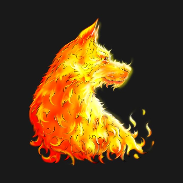 flame dog by AndreyG