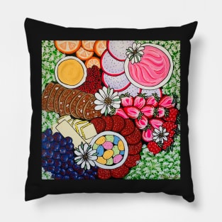 Spring Charcuterie Board Pillow