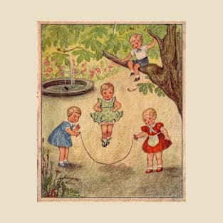 Children at play- ilustration from a vintage childrens book T-Shirt