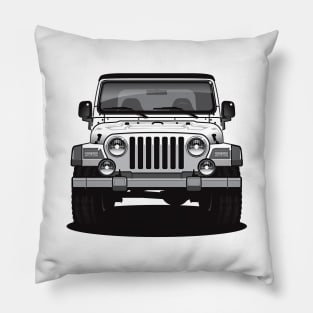 1996 - 2006 TJ Black and White Pillow