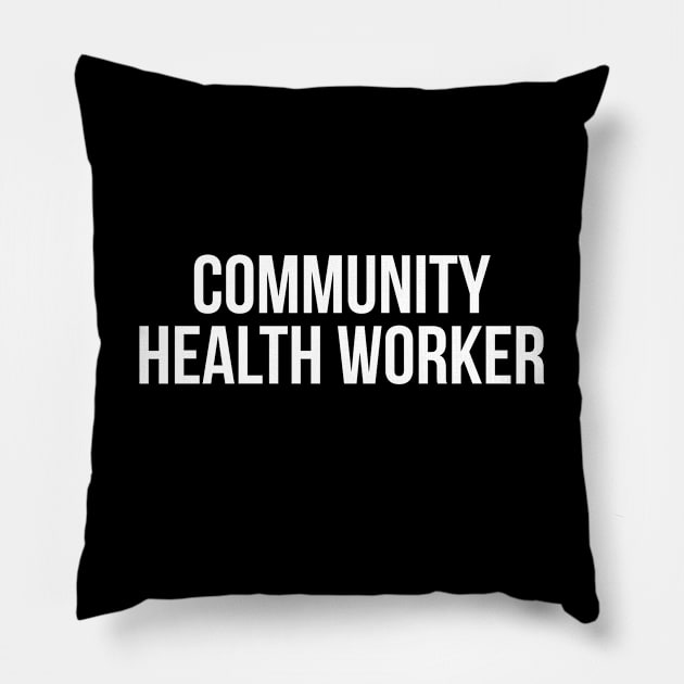 Community Health Worker Pillow by evokearo