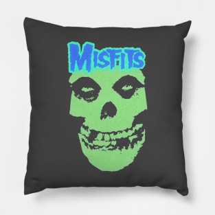 the misfits skull graphic Pillow