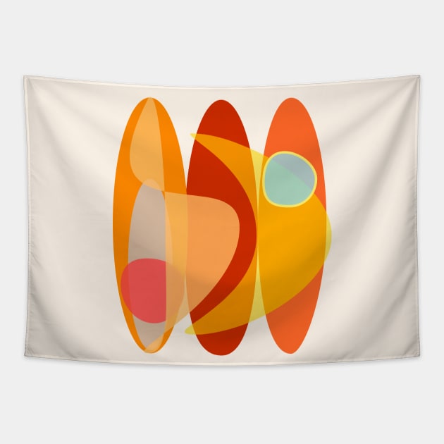 Surf & Boomerang Tapestry by Mirimodesign