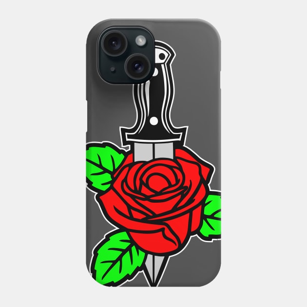 Rose and Dagger Phone Case by stuff101