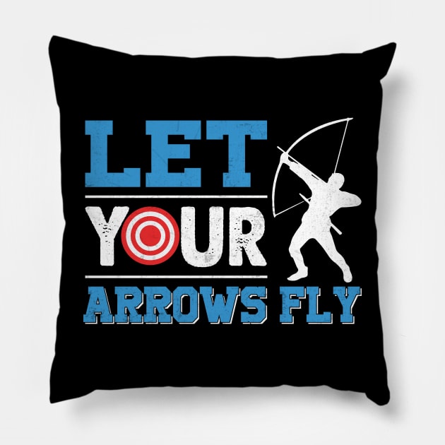 Let Your Arrows Fly Pillow by busines_night