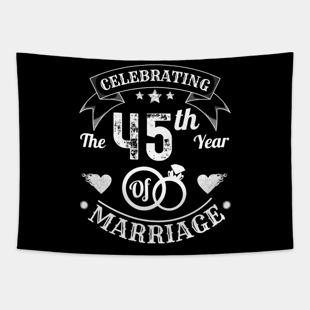 Celebrating The 45th Year Of Marriage Tapestry by JustBeSatisfied