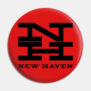 New Haven Railroad 1954 Black Logo With Name Pin