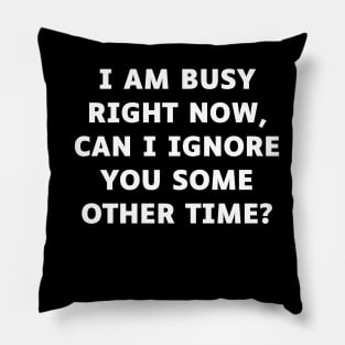 I am busy right now, can I ignore you some other time Pillow