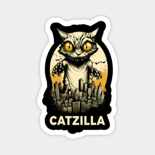 Kaiju Cat Monster - Catzilla Magnet