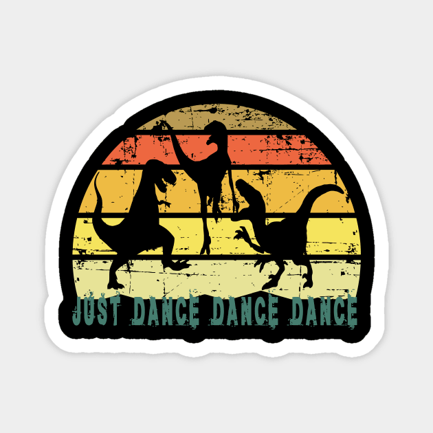 Dino Dance Magnet by Vanusa's shop