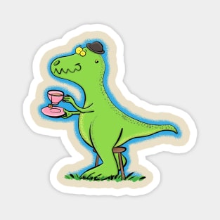 T Rex funny cartoon dinosaur Magnet