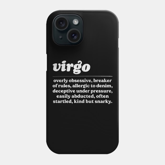 Virgo Zodiac Symbol //// Humorous Gift Design Phone Case by DankFutura