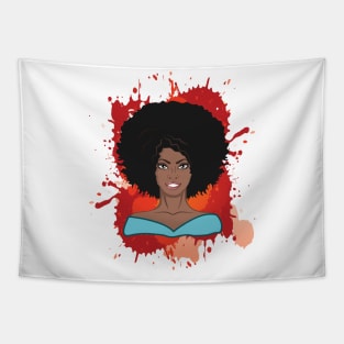 'Strong Black Afro Woman' Awesome Melanin Gift Tapestry