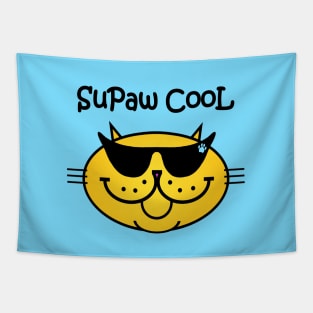 SuPaw CooL -YELLOW Tapestry