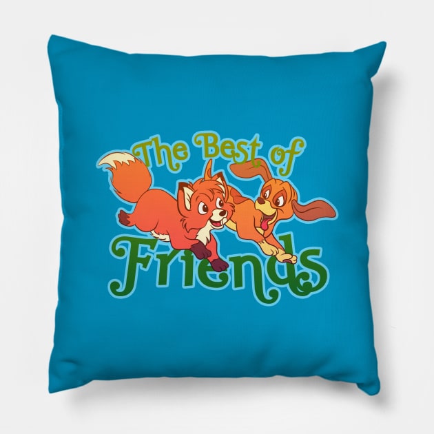 The Best of Friends Pillow by Ellador