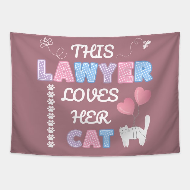 This lawyer loves her cat Tapestry by My-Kitty-Love