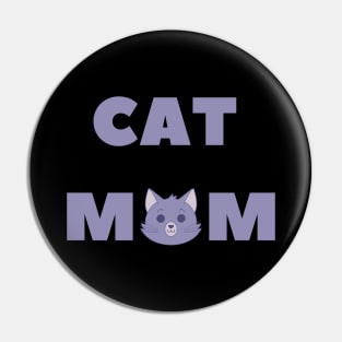 Cat Mom Cat Lovers Pin