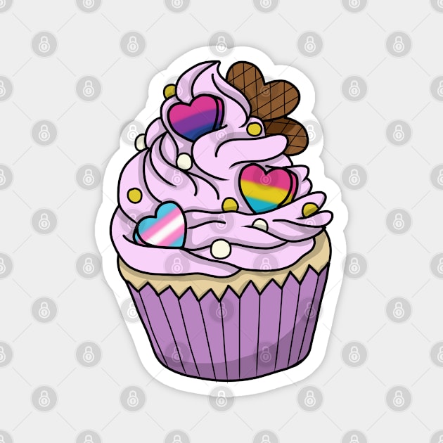 pink cupcake Magnet by LillyTheChibi