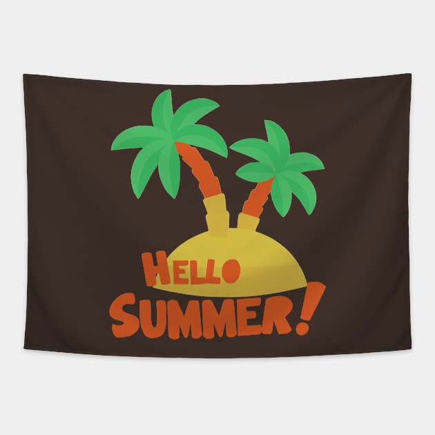 Hello Summer Tapestry by Edy