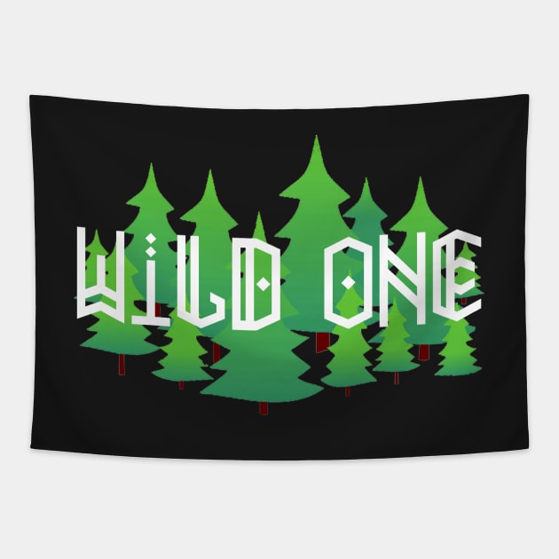 Wild One, 3 Tapestry by cheekymonkeysco