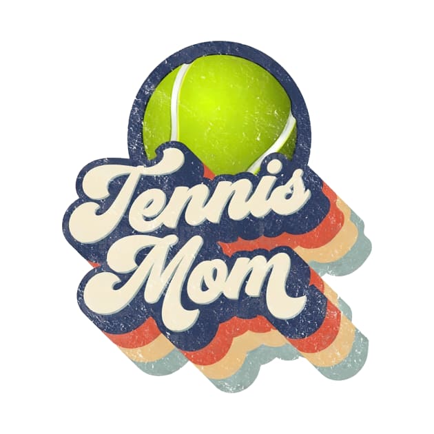 Retro Tennis Mom Mother's Day by Wonder man 