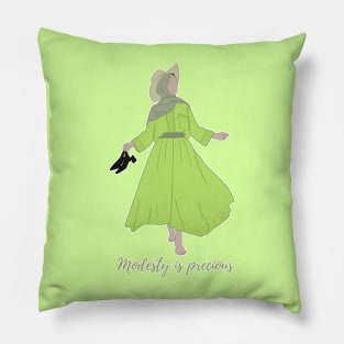 Modesty is Precious Pillow