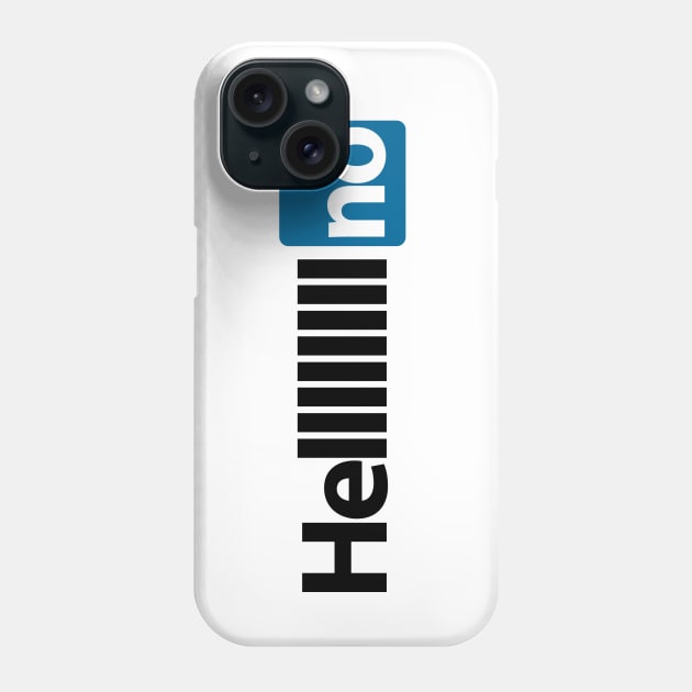 No Thanks Phone Case by PopCultureShirts