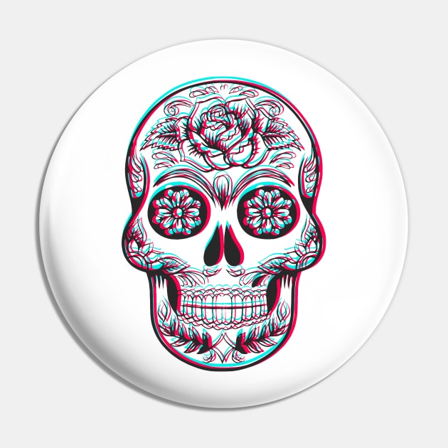 TikTok Sugar Skull Pin by stickisticki