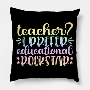 Teacher rockstar - teacher joke/pun Pillow