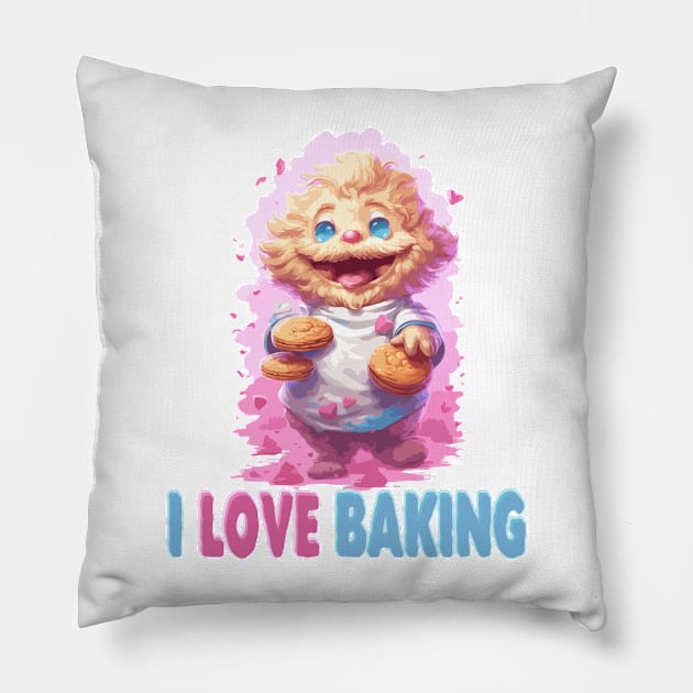 I Just Love Baking Pillow by Dmytro