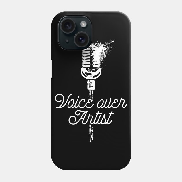 Voice Over Artist Shirt Microphone Actor Actress Filmmaker Phone Case by celeryprint