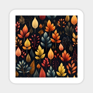 Autumn Leaves Pattern 2 Magnet