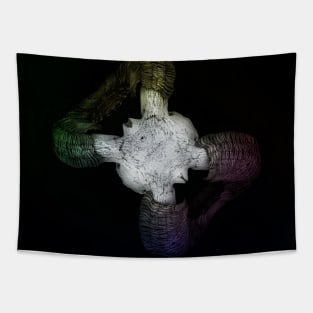 Faux Taxidermy Creepy Skull Tapestry