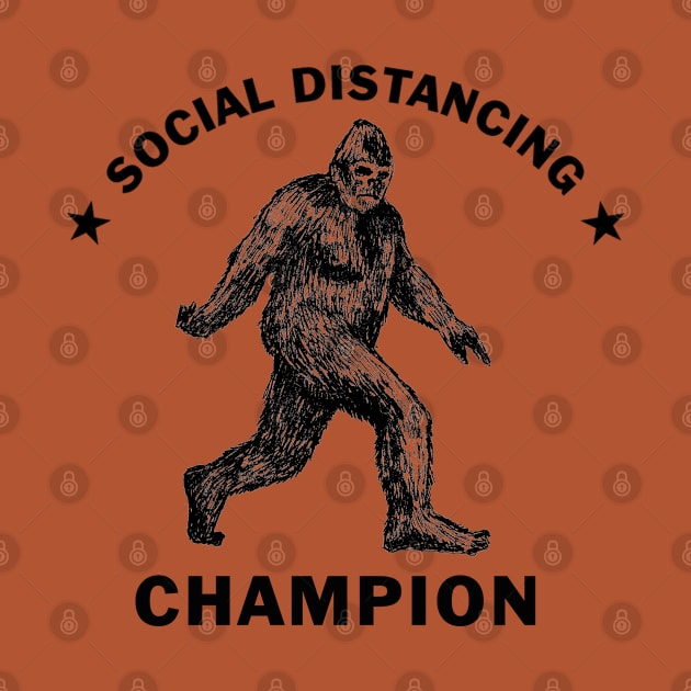 Bigfoot Social Distancing Champion (Light Colors) by Pop Fan Shop