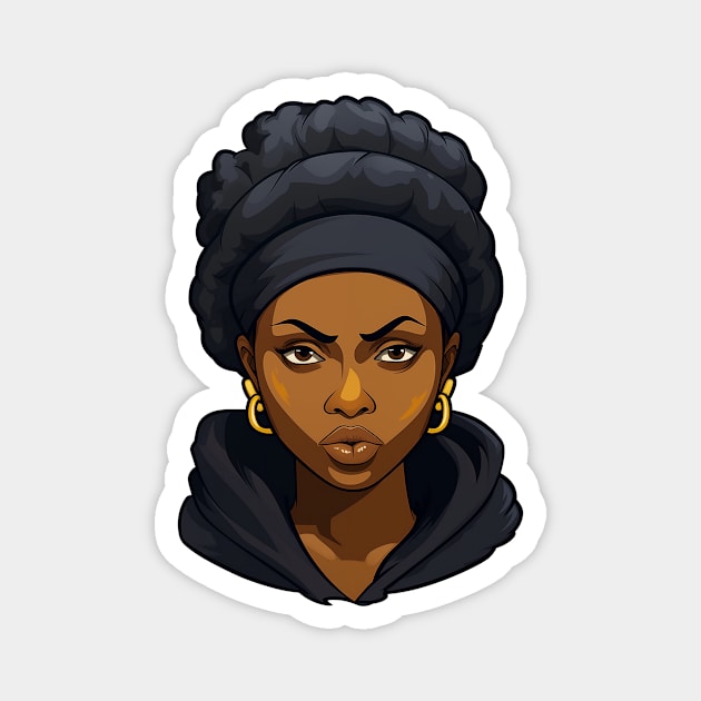 Angry Black Woman Magnet by JunkyDotCom