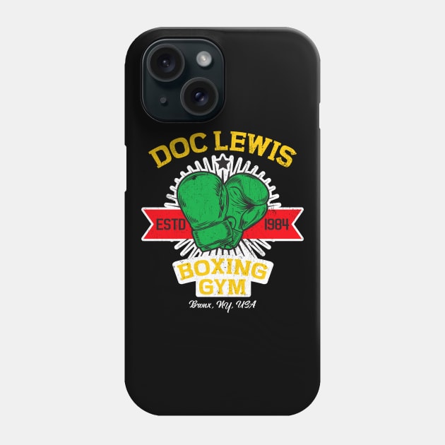 Doc's Gym Bronx NY 80s Distressed Phone Case by machmigo