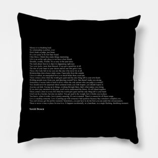 Sarah Dessen Quotes Pillow