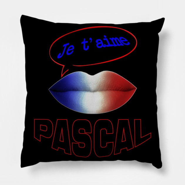 JE TAIME FRENCH KISS PASCAL Pillow by ShamSahid