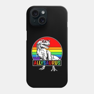 Allysaurus LGBT Tshirt Dinosaur Rainbow Flag Ally LGBT Pride Phone Case