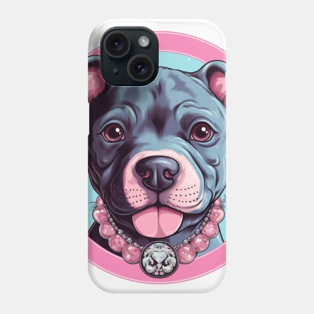 Cute Staffy Phone Case by Enchanted Reverie