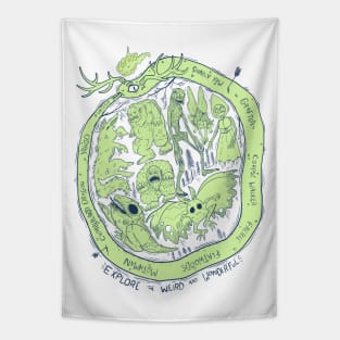 West Virginia Cryptids : Explore the Weird and Wonderful T-Shirt Tapestry