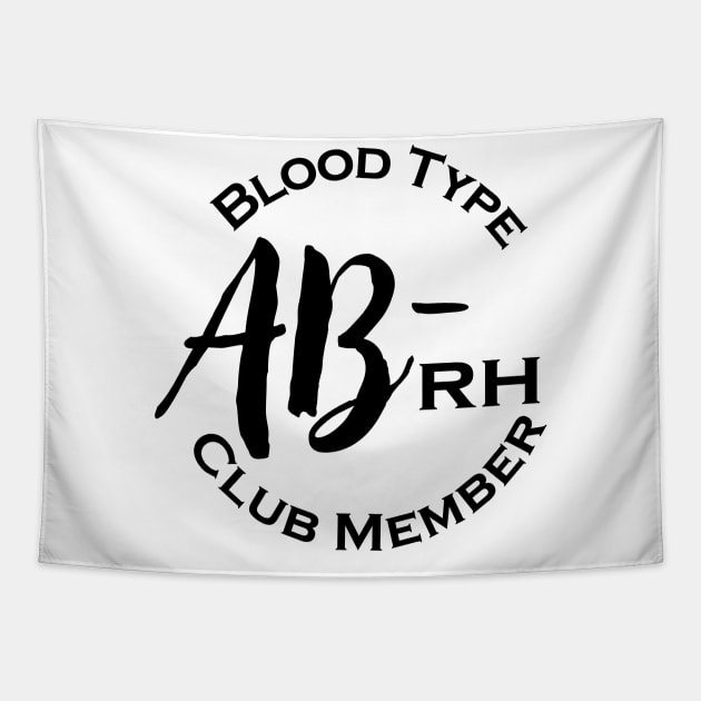 Blood type AB minus club member Tapestry by Czajnikolandia