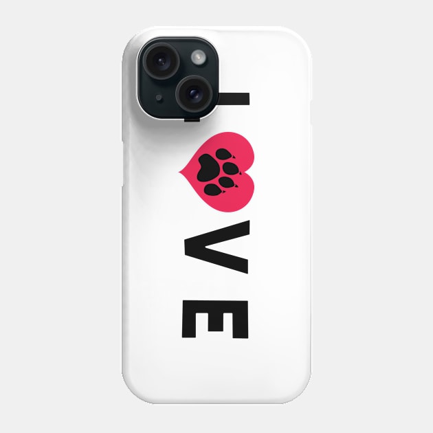 Love Dogs Phone Case by SillyShirts