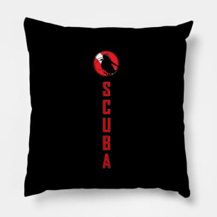 Vintage Scuba Diver Pillow