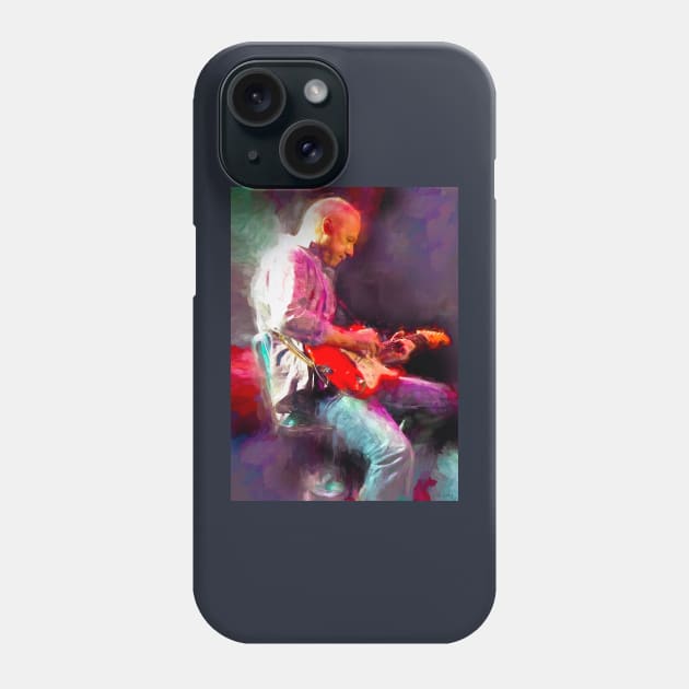 Mark Knopfler Virtuoso Guitarist Phone Case by IconsPopArt