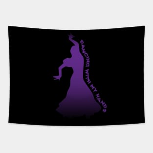 Goth Girl Dancing With My Hands Tapestry