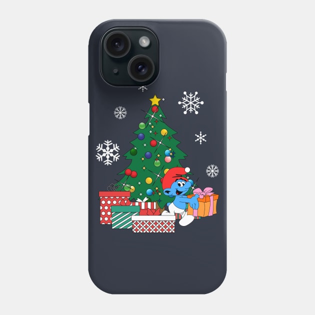 Smurf Around The Christmas Tree Phone Case by Nova5