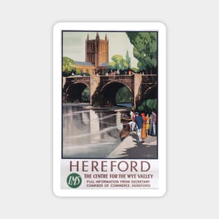 Hereford - Vintage Railway Travel Poster - 1923-1947 Magnet