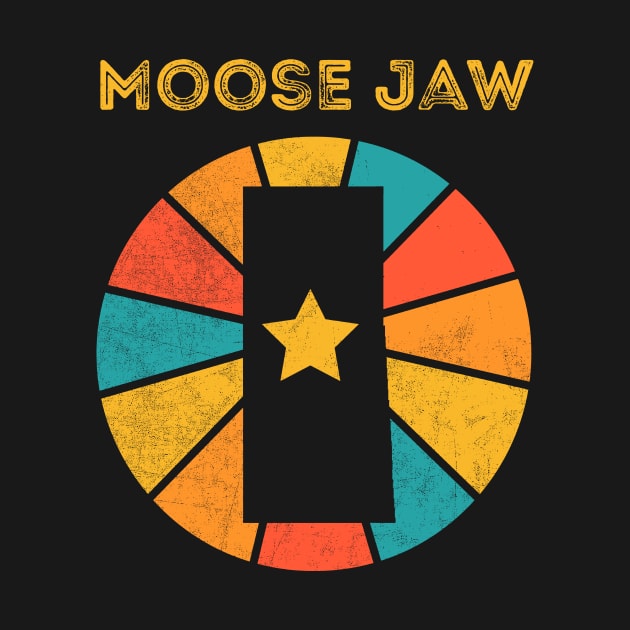 Moose Jaw Saskatchewan Canada Vintage Distressed Souvenir by NickDezArts